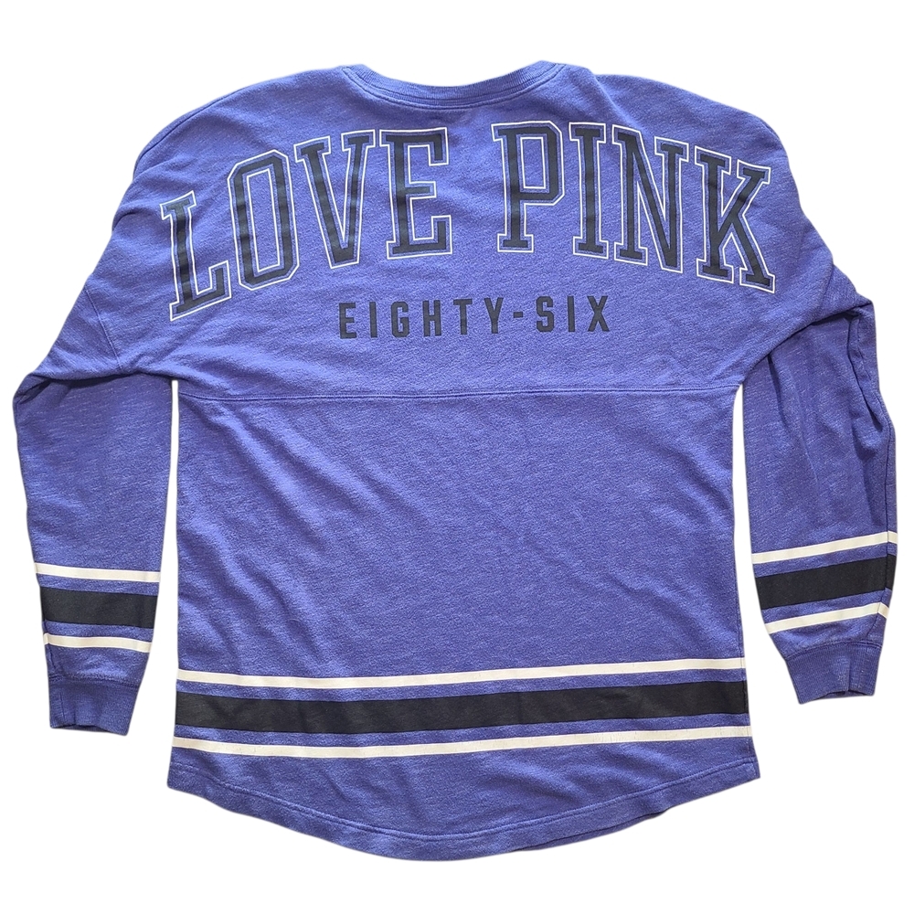 RARE PINK Victoria’s Secret Oversized Campus Crew Spirit Jersey 2013 Medium
